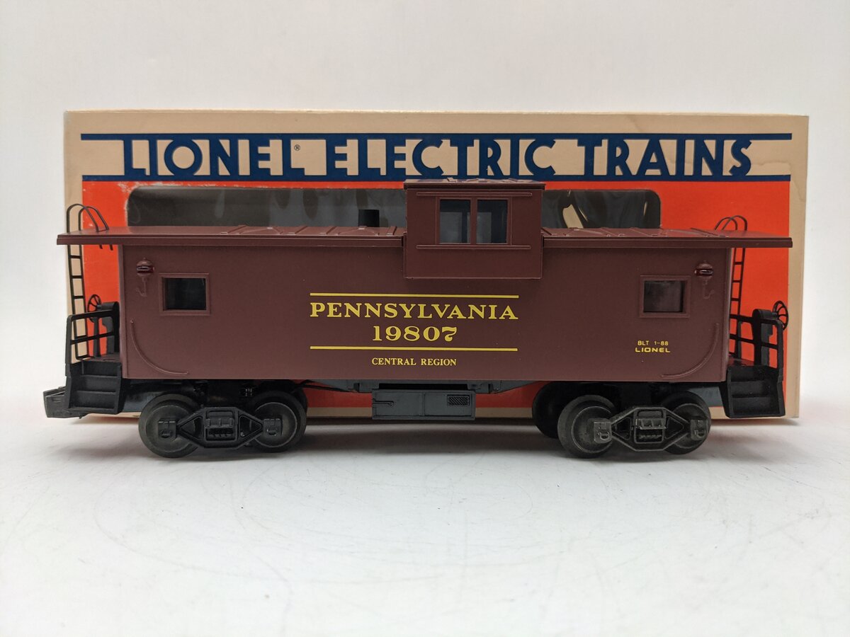 Lionel 6-19807 O Gauge Pennsylvania Extended Vision Smoking Caboose #19807 EX/Box