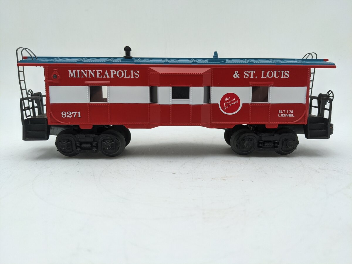 Lionel 6-9271 O Gauge Minneapolis & St. Louis Bay Window Lighted Caboose VG/Box
