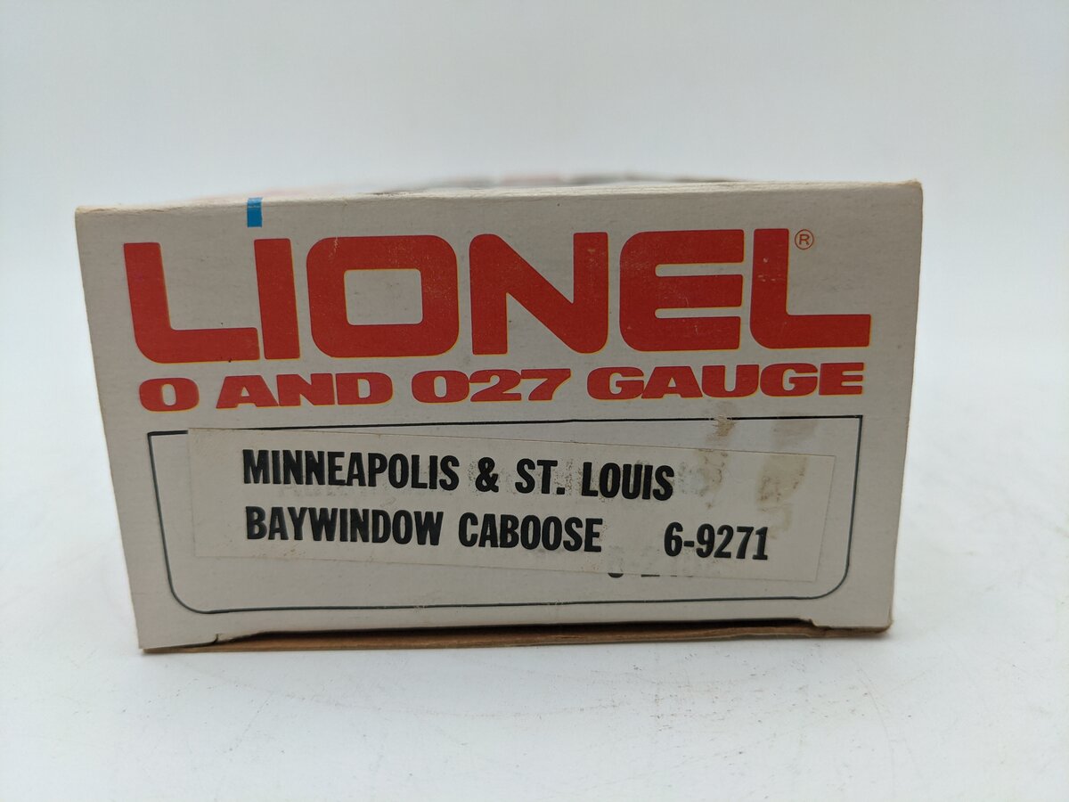 Lionel 6-9271 O Gauge Minneapolis & St. Louis Bay Window Lighted Caboose VG/Box