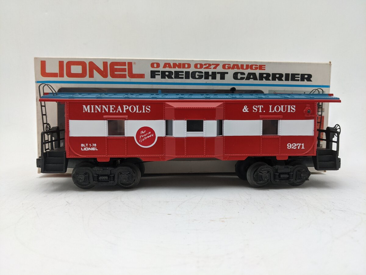Lionel 6-9271 O Gauge Minneapolis & St. Louis Bay Window Lighted Caboose VG/Box