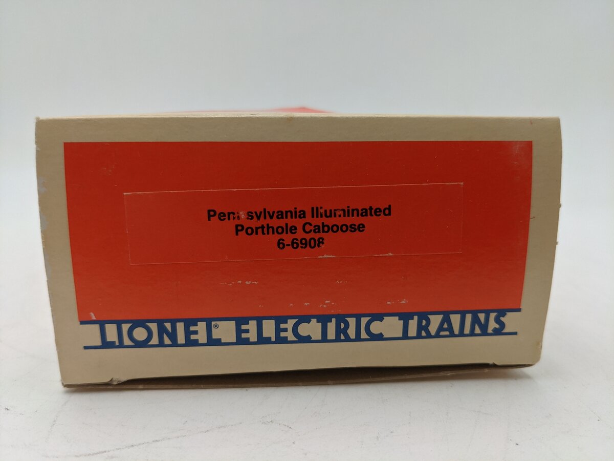 Lionel 6-6908 O Gauge Pennsylvania Illuminated Porthole Caboose EX/Box