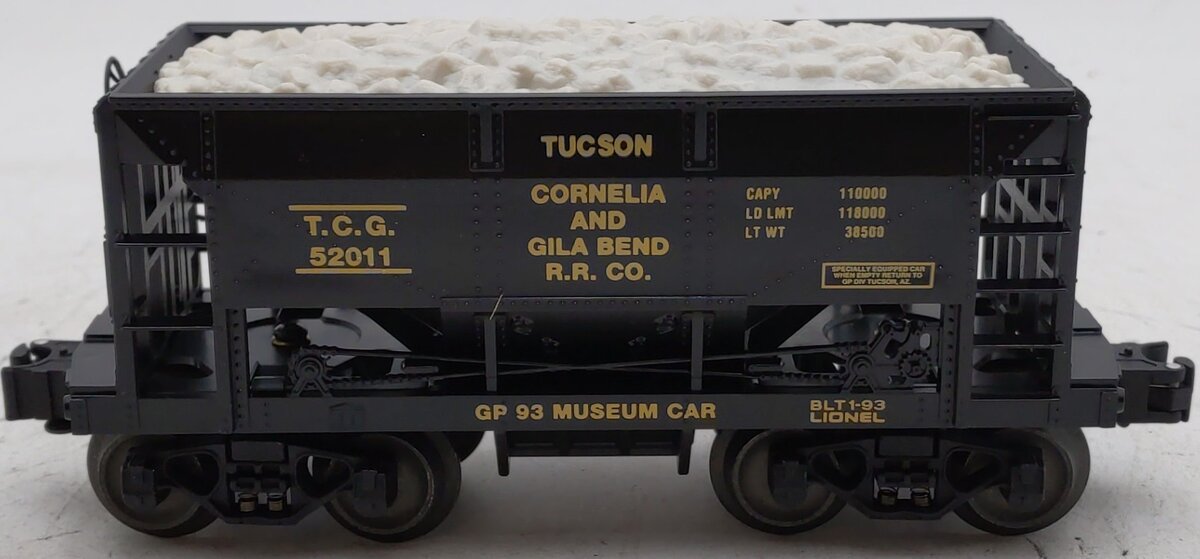Lionel 6-52011 O Gauge Gadsden Pacific Cornelia & Gila Bend Museum Ore Car LN/Box