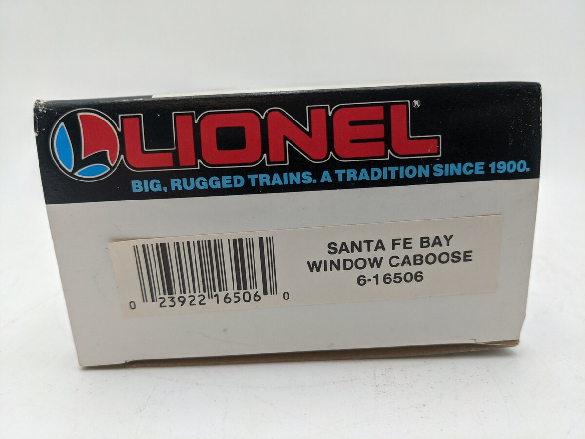 Lionel 6-16506 O Gauge Santa Fe Bay Window Caboose VG/Box