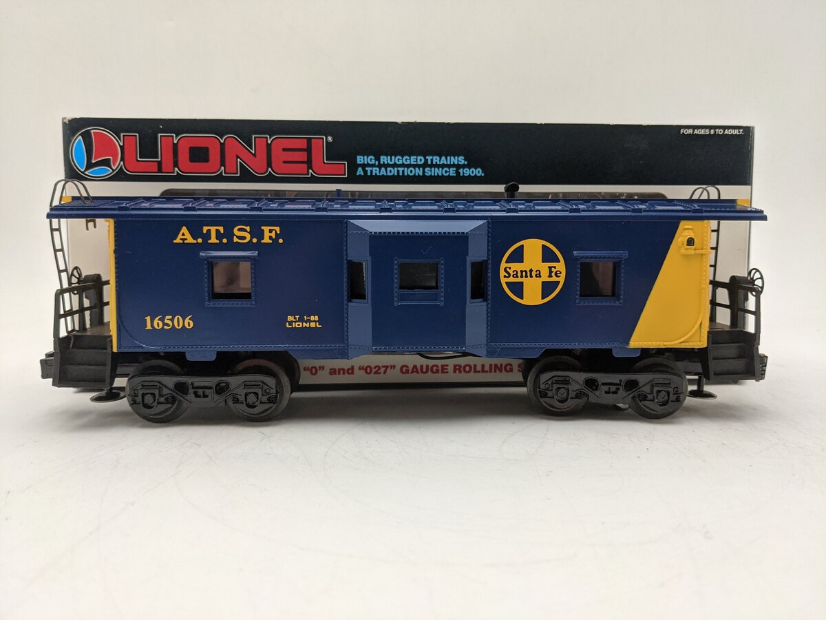 Lionel 6-16506 O Gauge Santa Fe Bay Window Caboose VG/Box