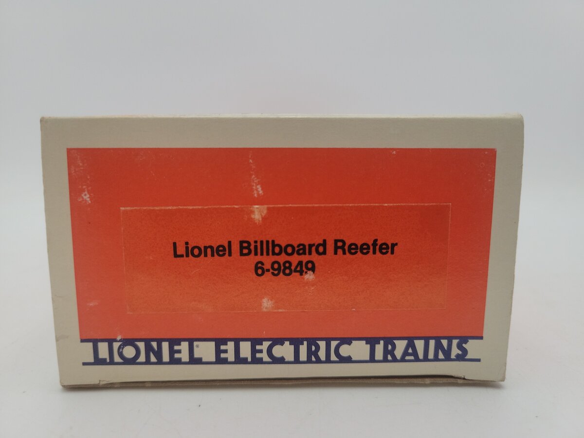 Lionel 6-9849 O Gauge Lionel Lines Billboard Refrigerator Car EX/Box