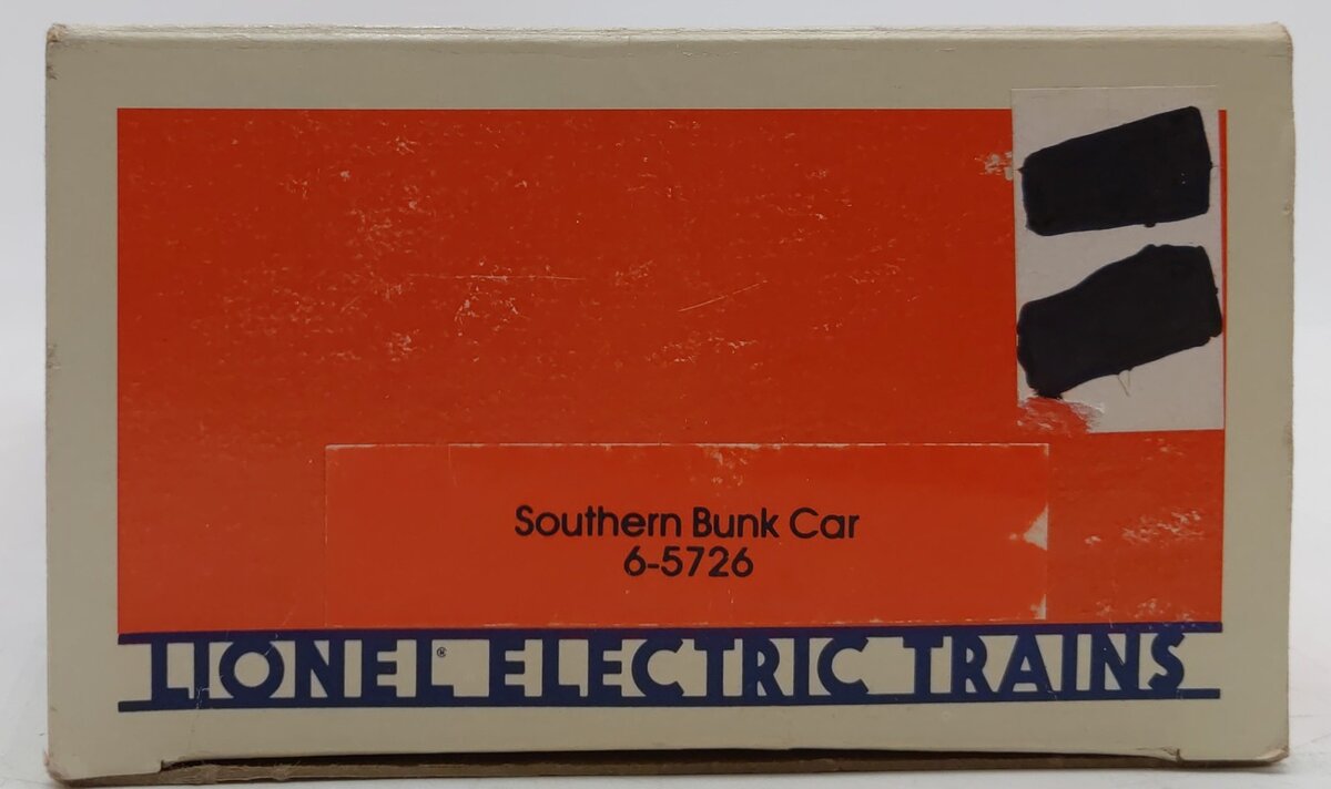 Lionel 6-5726 O Gauge Southern Bunk Car with Illumination #5726 LN/Box