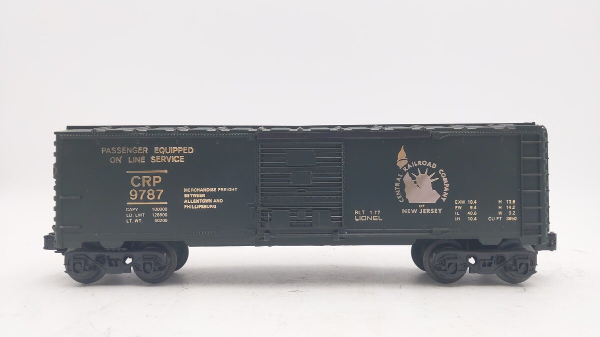 Lionel 6-9787 O Gauge Central of New Jersey Box Car EX