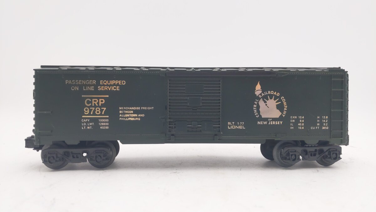 Lionel 6-9787 O Gauge Central of New Jersey Box Car EX