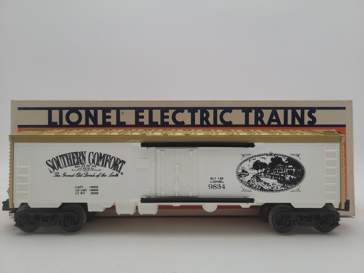 Lionel 6-9834 O Gauge Southern Comfort Billboard Reefer Car #9834 EX/Box