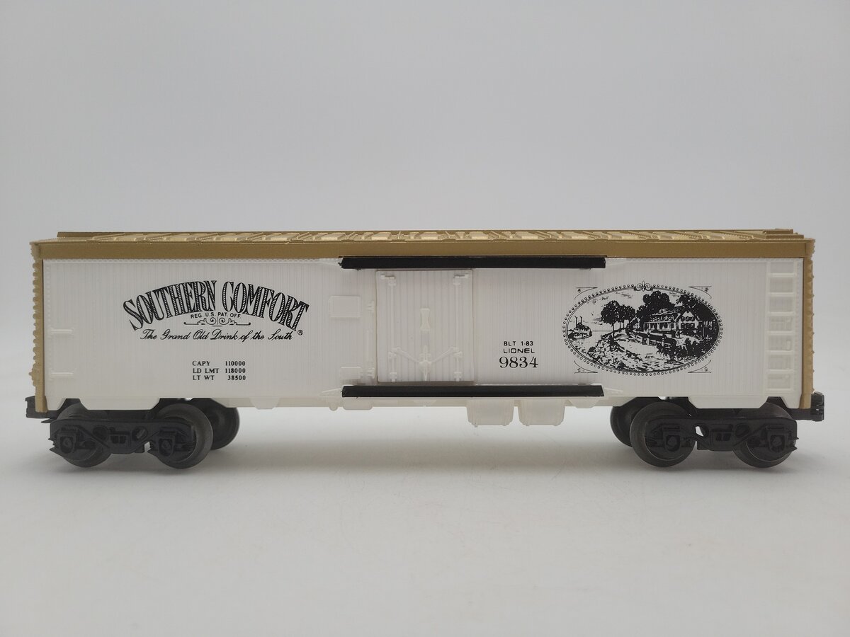 Lionel 6-9834 O Gauge Southern Comfort Billboard Reefer Car #9834 EX/Box