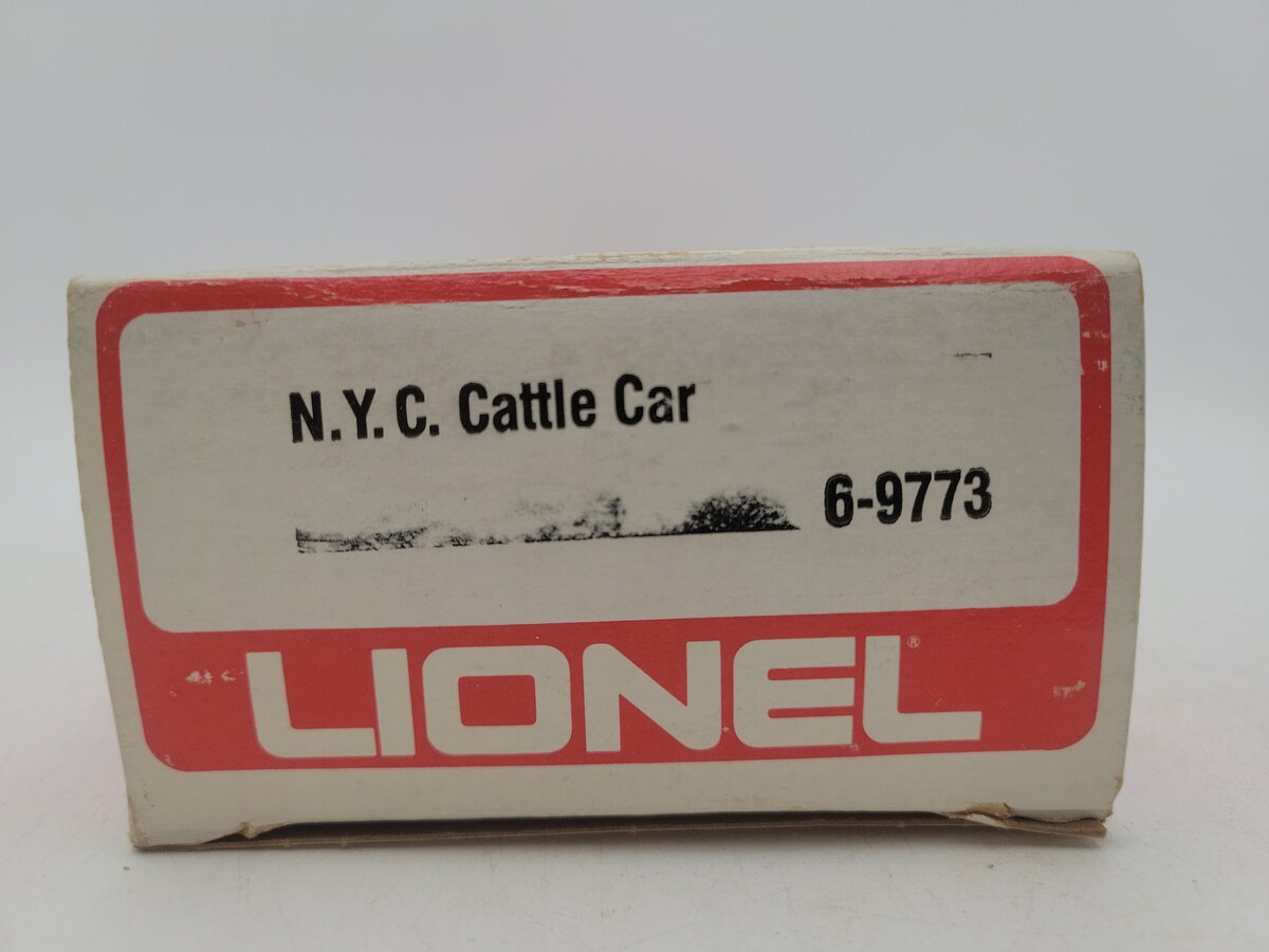 Lionel 6-9773 O Gauge New York Central Cattle Car EX/Box