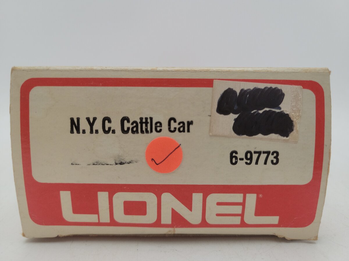 Lionel 6-9773 O Gauge New York Central Cattle Car EX/Box