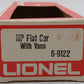 Lionel 6-9122 O Gauge Northern Pacific Flatcar w/Vans EX/Box
