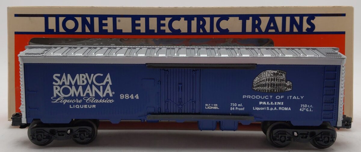 Lionel 6-9844 O Gauge Sambuca Romana Billboard Reefer Car EX/Box