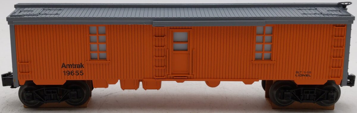 Lionel 6-19655 O Gauge Amtrak Tool Car with Lighted Interior LN/Box