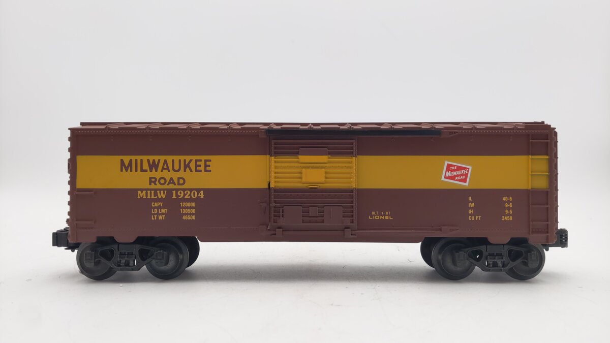 Lionel 6-19204 O Gauge Milwaukee Road Boxcar #19204 EX