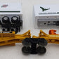 Lionel 6-16334 O Chicago & Northwestern TTUX Flat Cars with Trailers EX
