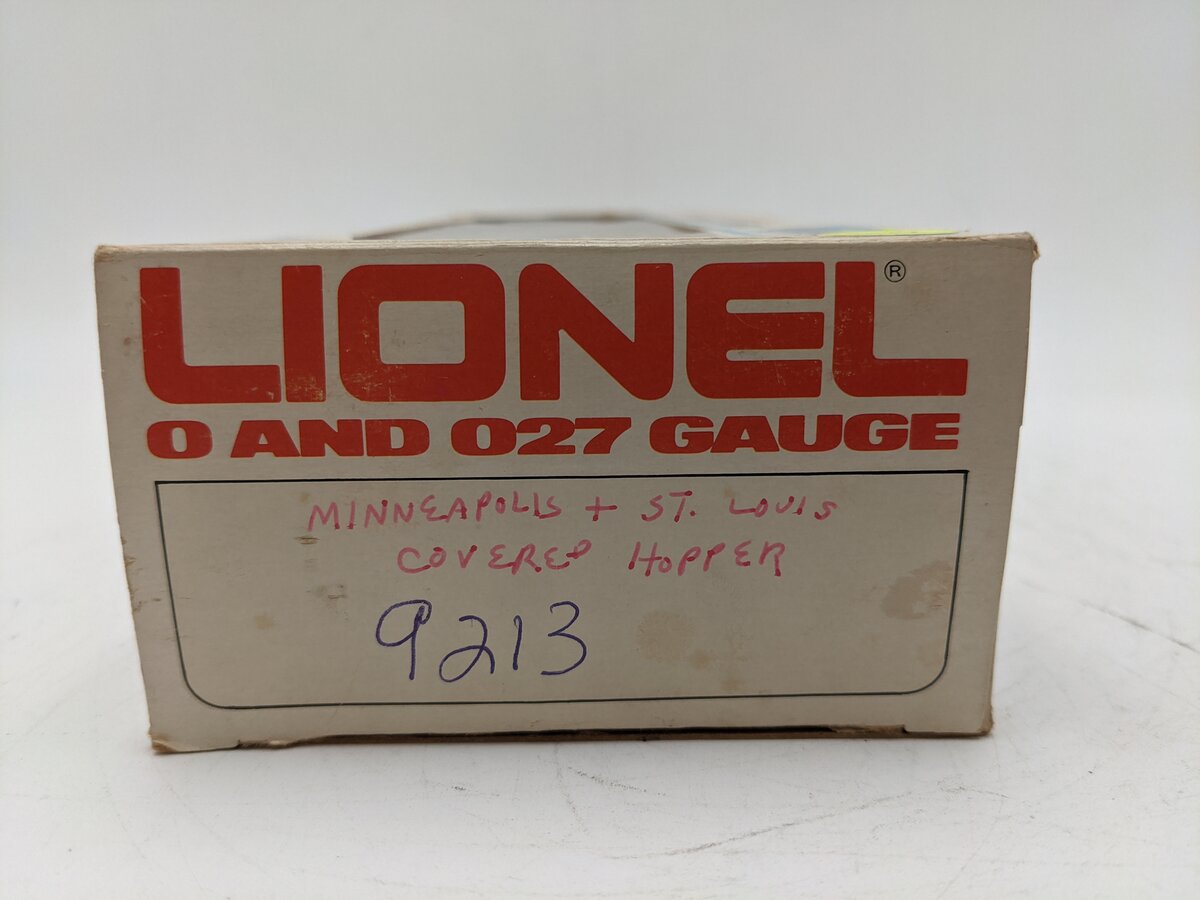 Lionel 6-9213 O Gauge Minneapolis and St. Louis Covered Quad Hopper EX/Box