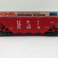 Lionel 6-9213 O Gauge Minneapolis and St. Louis Covered Quad Hopper EX/Box