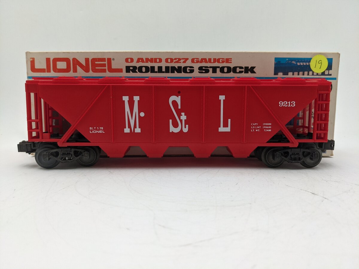 Lionel 6-9213 O Gauge Minneapolis and St. Louis Covered Quad Hopper EX/Box