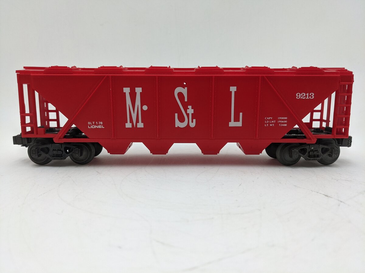 Lionel 6-9213 O Gauge Minneapolis and St. Louis Covered Quad Hopper EX/Box