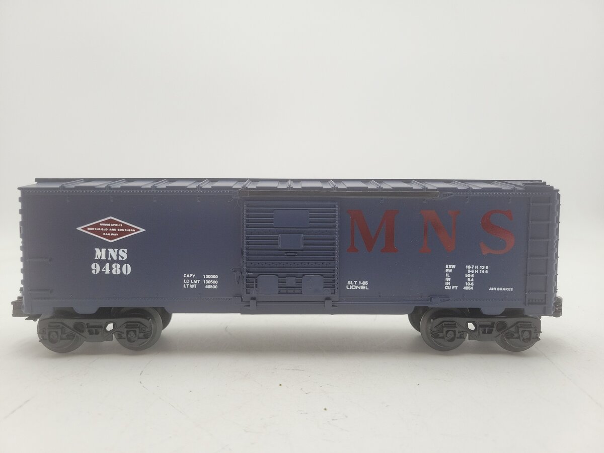 Lionel 6-9480 O Gauge Minneapolis, Northfield, & Southern Box Car #9480 EX/Box