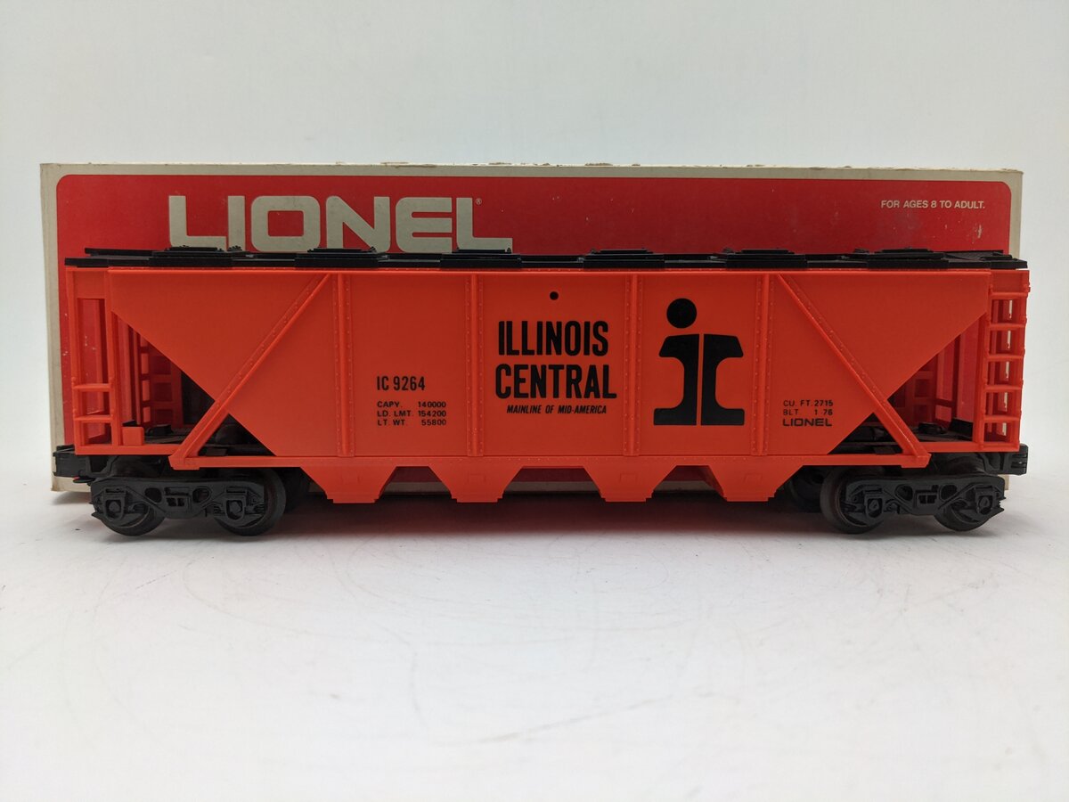 Lionel 6-9264 O Gauge Illinois Central Quad Hopper #9264 EX/Box
