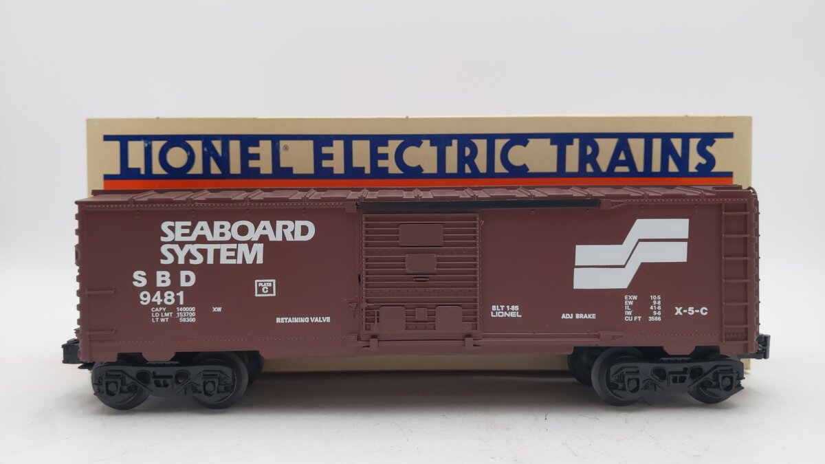 Lionel 6-9481 O Gauge Seaboard System Boxcar EX/Box