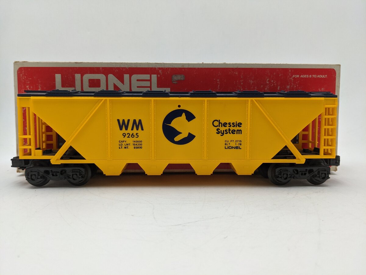 Lionel 6-9265 O Gauge Chessie Covered Hopper #9265 EX/Box