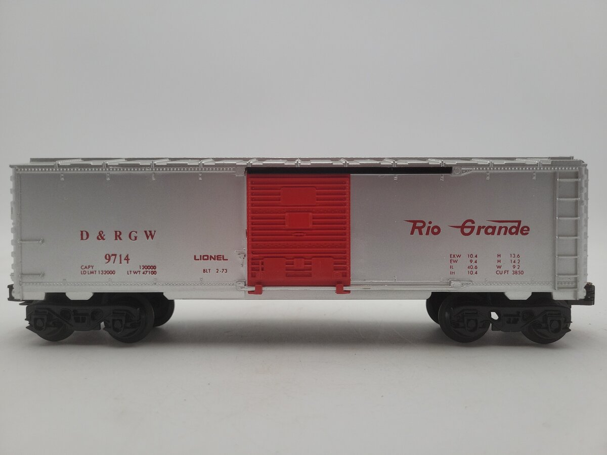 Lionel 6-9714 O Gauge Denver & Rio Grande Western Box Car EX