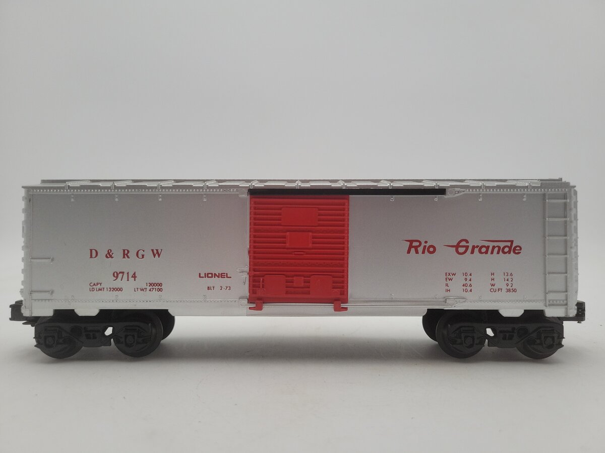 Lionel 6-9714 O Gauge Denver & Rio Grande Western Box Car EX