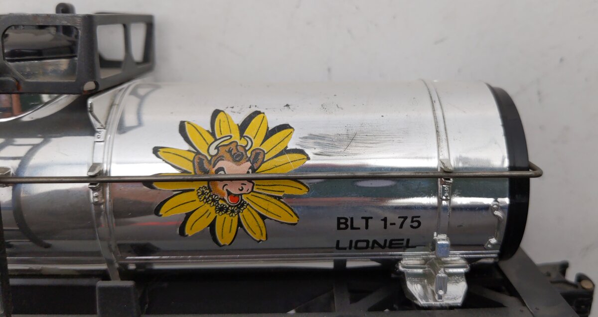 Lionel 6-9154 O Gauge Borden Plated Tank Car VG