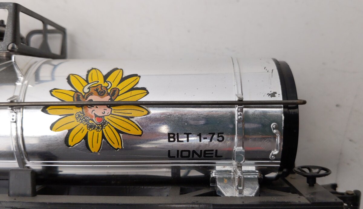 Lionel 6-9154 O Gauge Borden Plated Tank Car VG