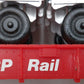Lionel 6-9149 O Gauge CP Rail Flatcar with Piggyback Vans EX/Box