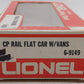 Lionel 6-9149 O Gauge CP Rail Flatcar with Piggyback Vans EX/Box