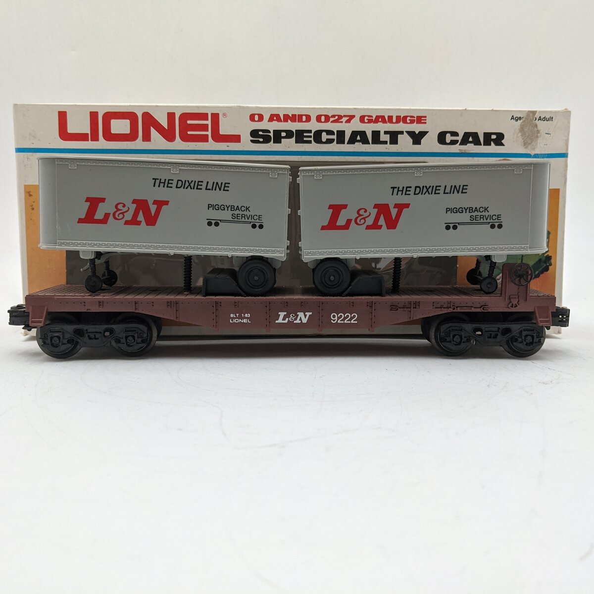 Lionel 6-9222 O Gauge Louisville and Nashville Flatcar with Vans EX/Box