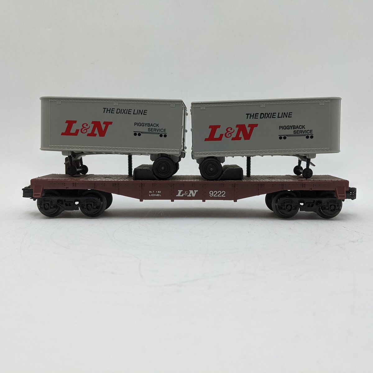 Lionel 6-9222 O Gauge Louisville and Nashville Flatcar with Vans EX/Box