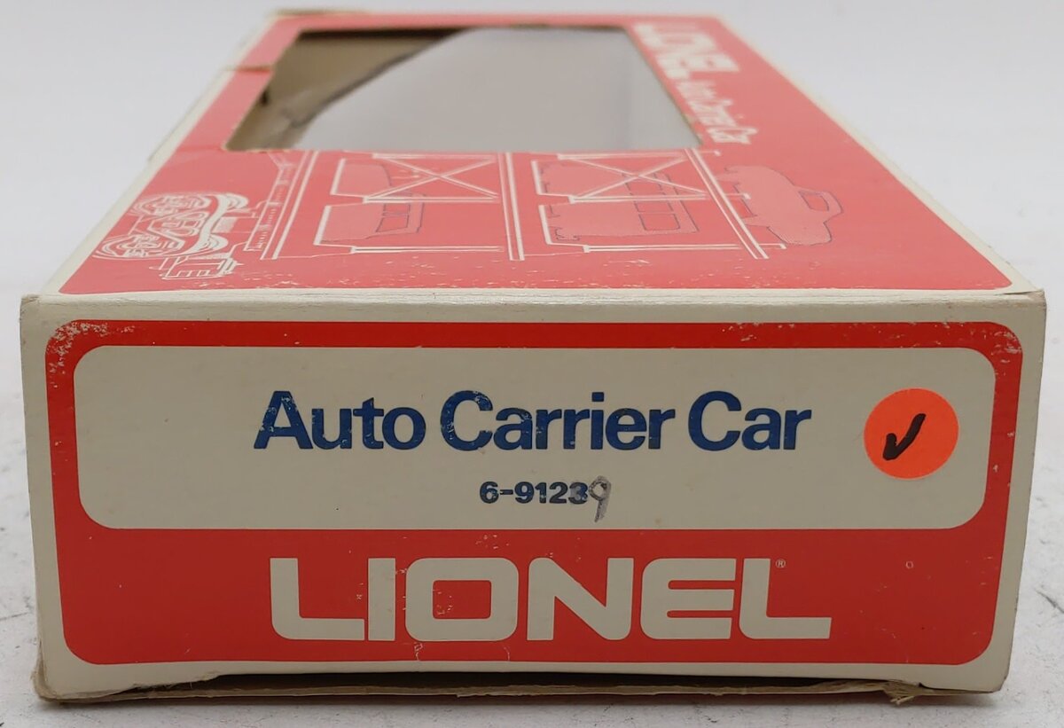 Lionel 6-9123 O Gauge Norfolk & Western 3-Tier Auto Carrier Car Brown VG/Box