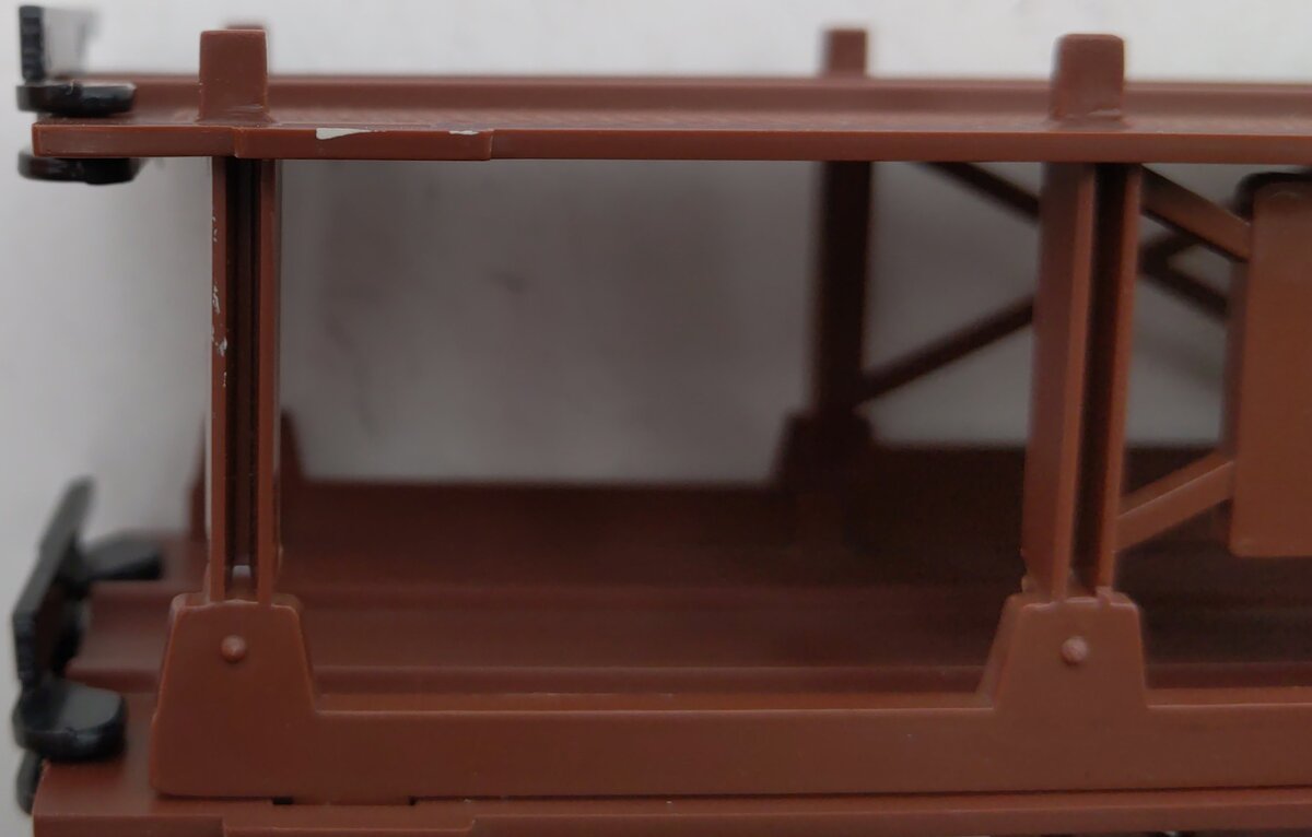 Lionel 6-9123 O Gauge Norfolk & Western 3-Tier Auto Carrier Car Brown VG/Box