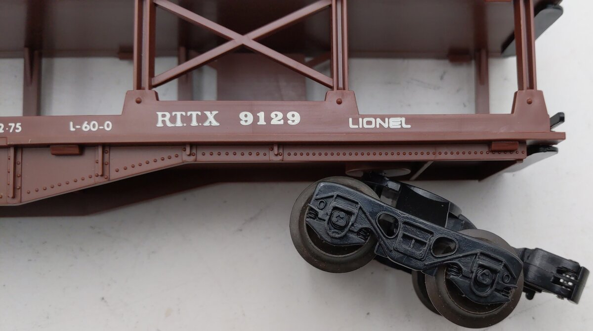 Lionel 6-9123 O Gauge Norfolk & Western 3-Tier Auto Carrier Car Brown VG/Box