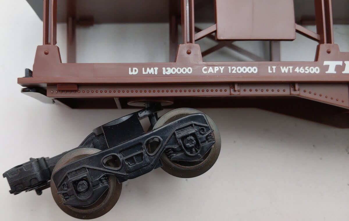 Lionel 6-9123 O Gauge Norfolk & Western 3-Tier Auto Carrier Car Brown VG/Box