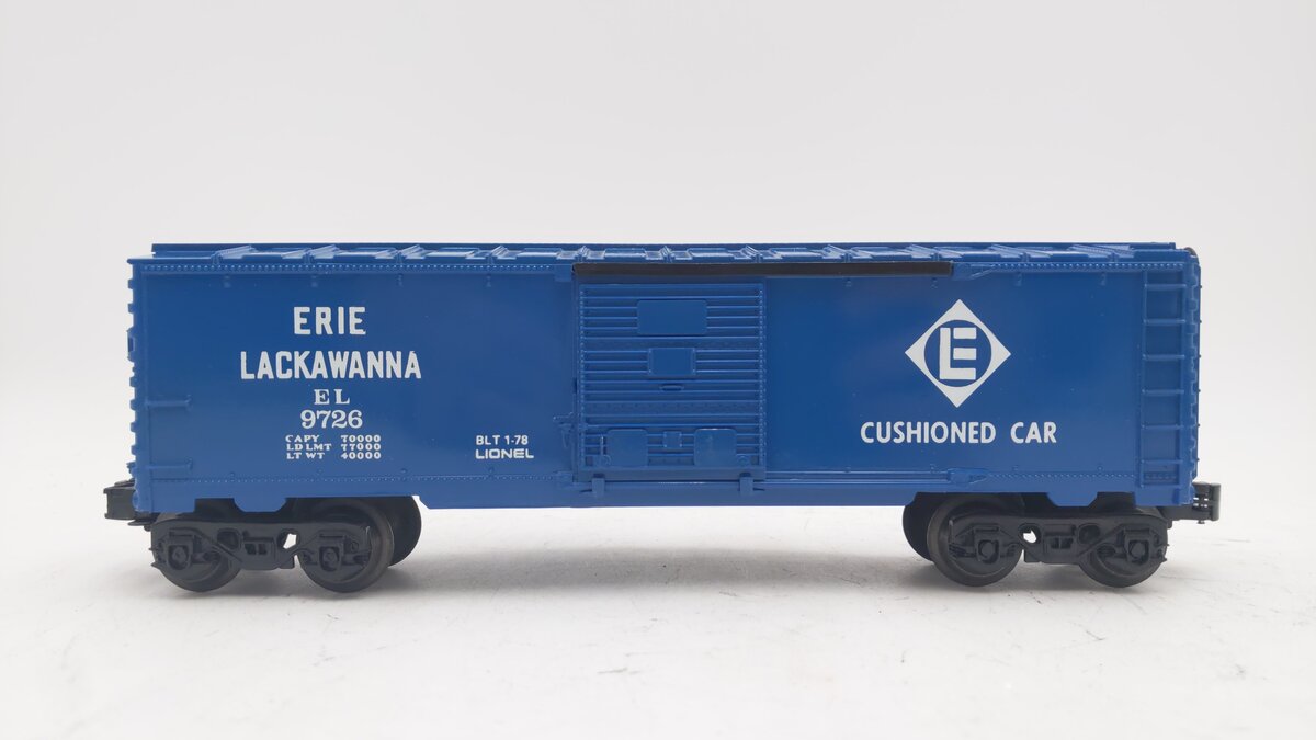 Lionel 6-9726 O Gauge Erie Lackawanna Box Car EX