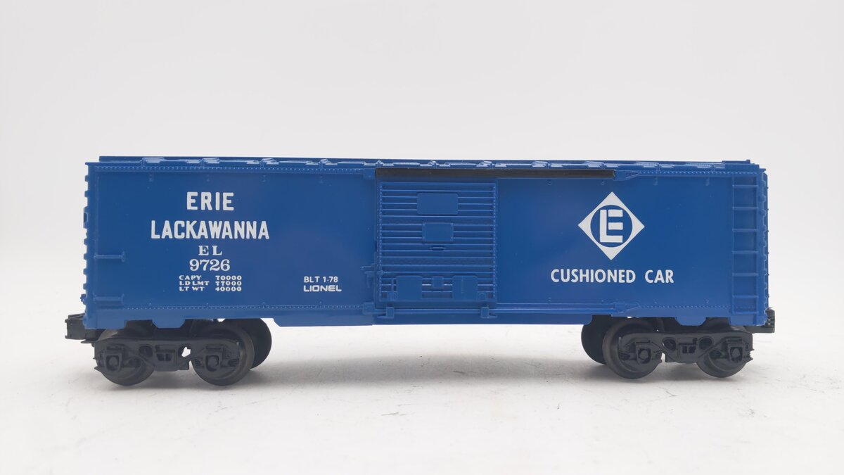 Lionel 6-9726 O Gauge Erie Lackawanna Box Car EX