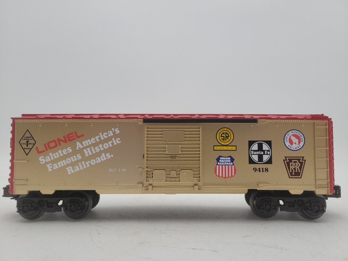 Lionel 6-9418 O Gauge Famous American Railroads Commemorative Boxcar EX