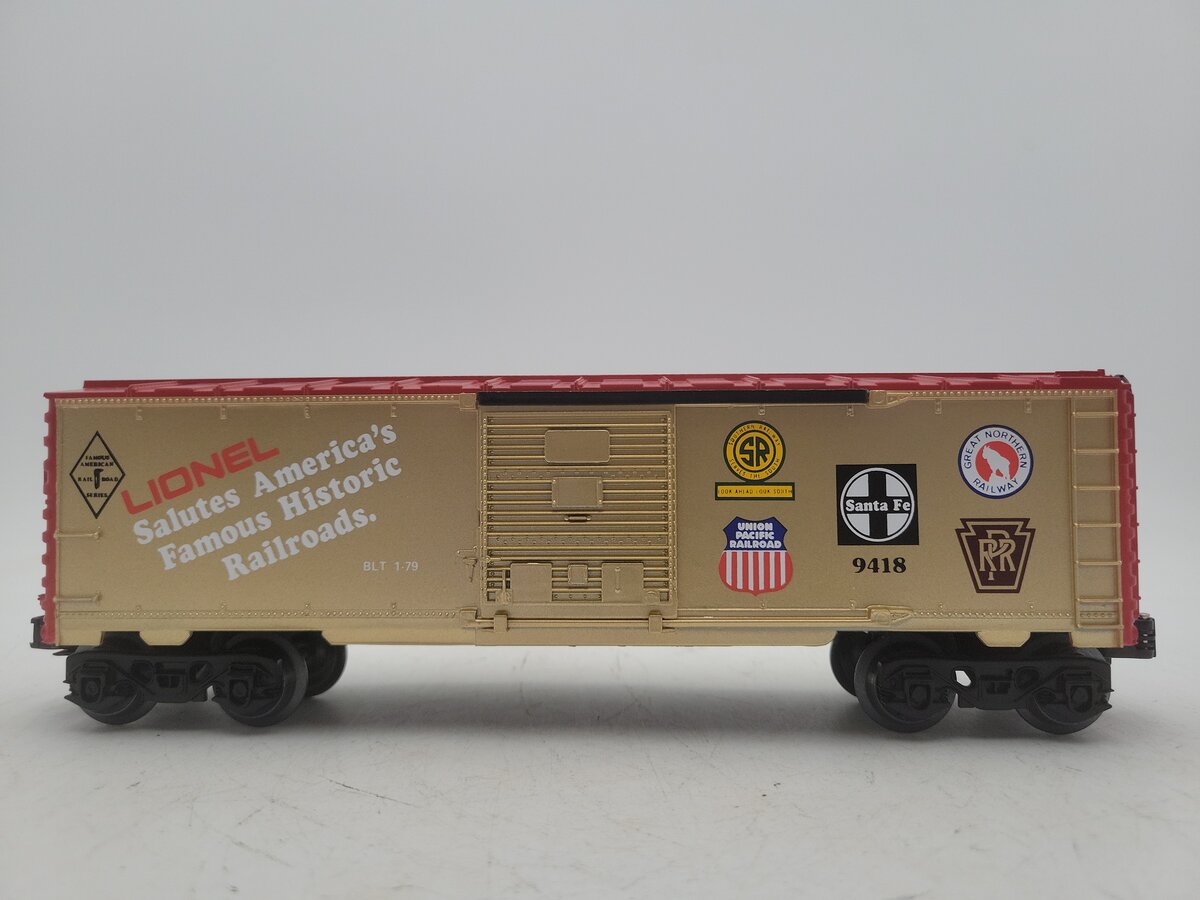 Lionel 6-9418 O Gauge Famous American Railroads Commemorative Boxcar EX