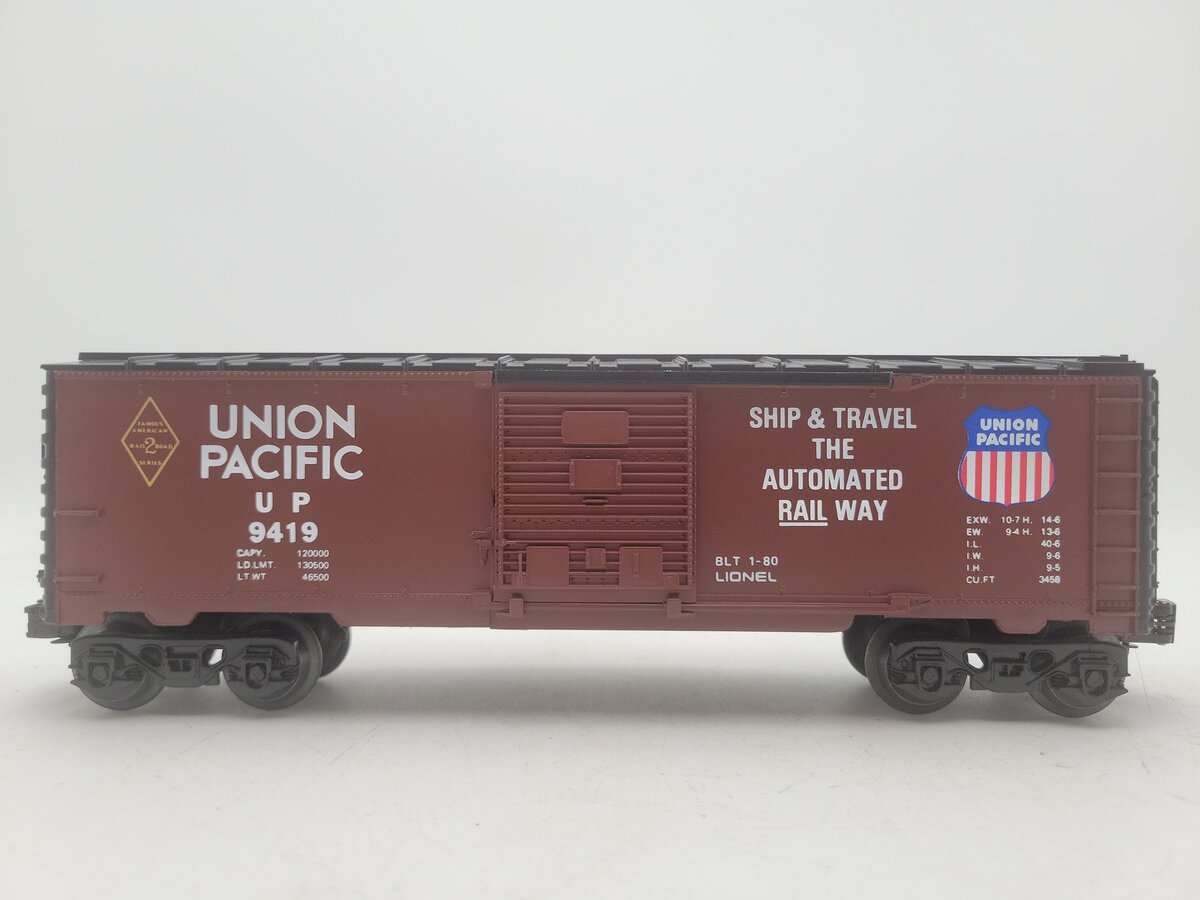 Lionel 6-9419 O Gauge Famous American Railroad Union Pacific Boxcar #9419 EX