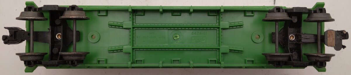 Lionel 6-9120 O Gauge Northern Pacific Flatcar w/ 2 Vans EX