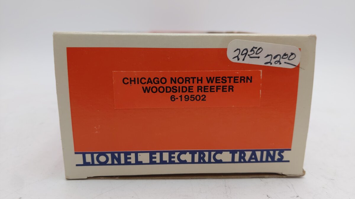 Lionel 6-19502 O Gauge Chicago North Western Woodside Reefer EX/Box