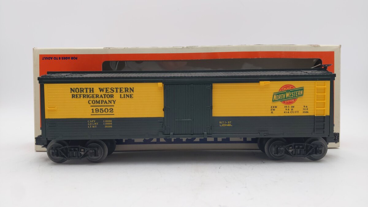 Lionel 6-19502 O Gauge Chicago North Western Woodside Reefer EX/Box