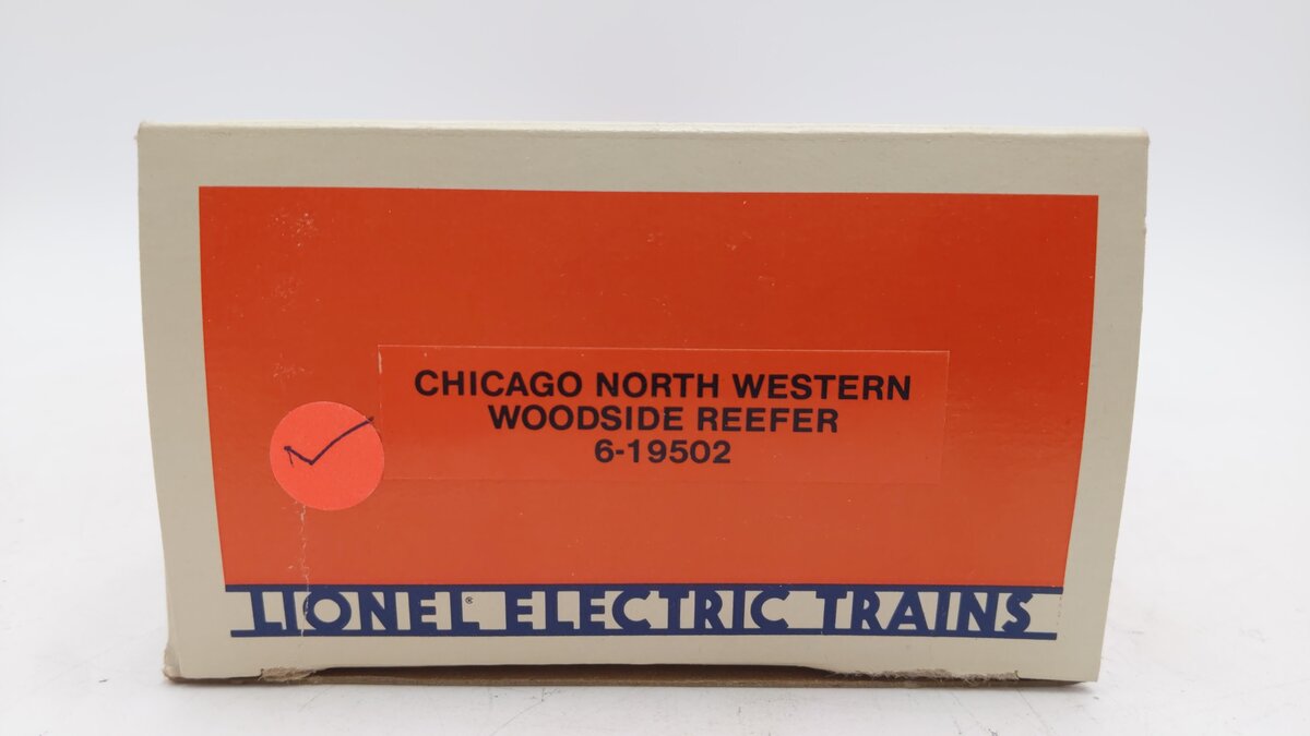 Lionel 6-19502 O Gauge Chicago North Western Woodside Reefer EX/Box